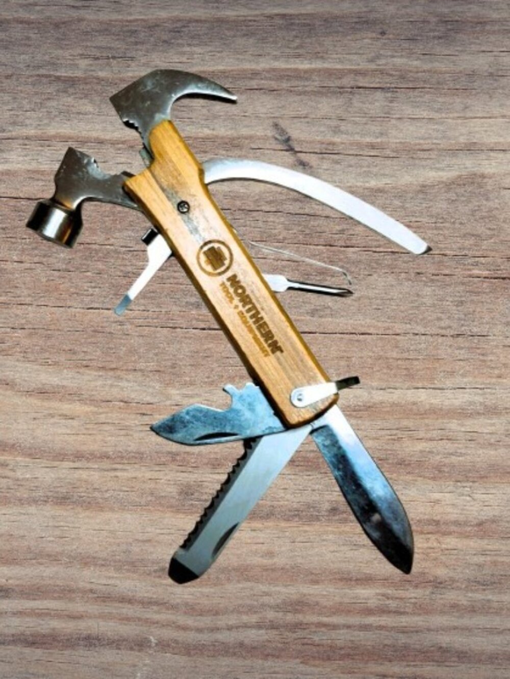 Northern 12‑in‑1 Multi‑Tool Hammer – Wood Handle